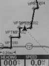 Magellan Meridian Platinum GPS receiver map page