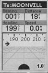 Magellan SporTrak Topo GPS receiver road screen