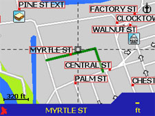 Navman iCN 630 map programming page