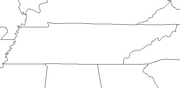 blank tennessee map