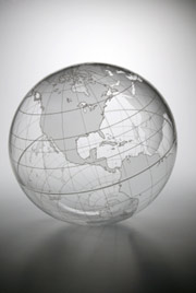 transparent globe