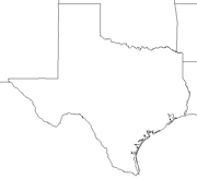 blank Texas map
