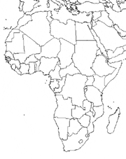 blank africa map