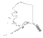 blank Alaska map
