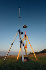 GPS being used in surveying