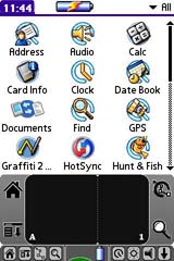 Garmin iQue 3600 GPS receiver Map Page