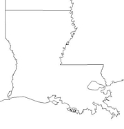 blank Louisiana map