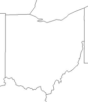 blank Ohio map