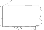 blank Pennsylvania map