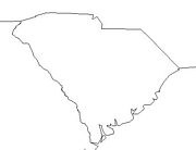 blank South Carolina map