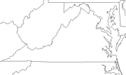 blank Virginia map
